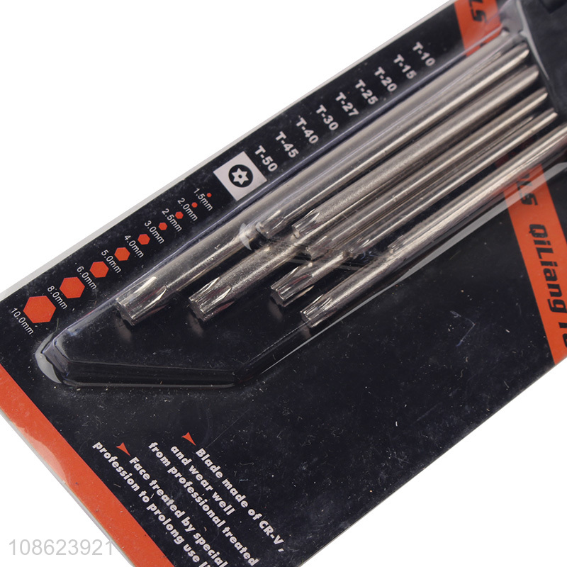 Hot products L-shaped wrench hex key wrench set for sale