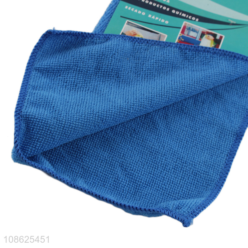 Factory supply square microfiber car cleaning cloth towel