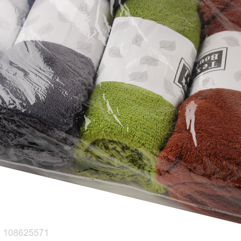 Low price multicolor quick dry hand towel face towel