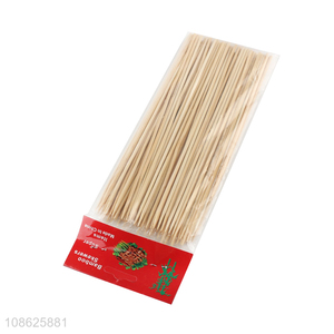 Wholesale 90pcs disposable bamboo sticks natural bamboo skewers