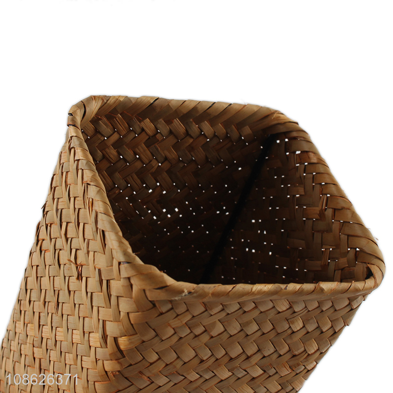 Top selling home decoration weave basket vase wholesale