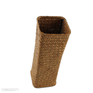 Top selling home decoration weave basket vase wholesale