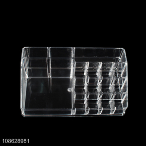 Hot selling acrylic cosmetic organizer lipstick lip gloss holder