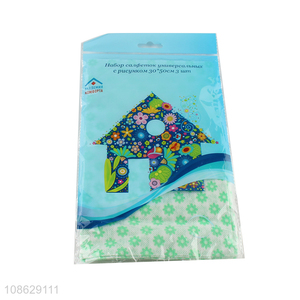 Wholesale non-woven dish cloth disposable kitchen cleaning cloth