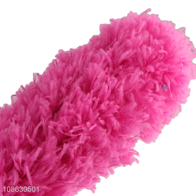 Online wholesale solid color telescopic duster microfiber cleaning tool