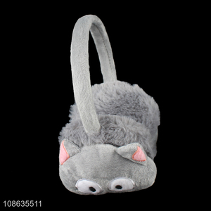 Factory price cartoon grey winter warm earmuffs for sale