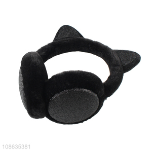 China products black winter warm plush earmuffs for sale