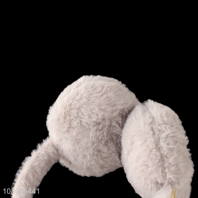 Top selling winter warm plush earmuffs wholesale