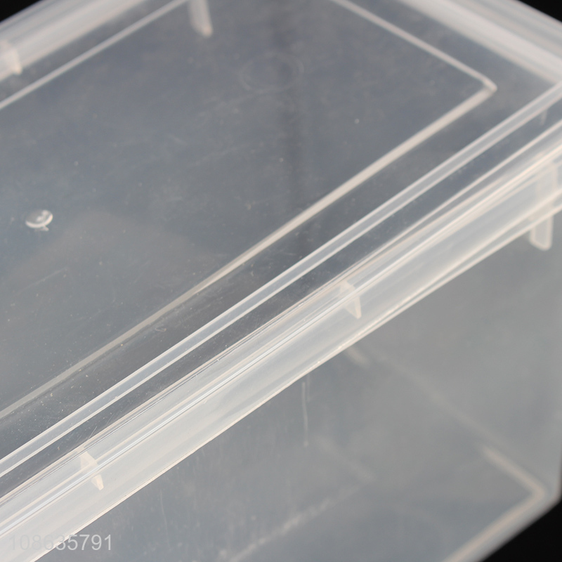 Wholesale clear airtight plastic kitchen food container with lid & handle