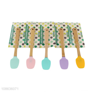 Factory price silicone non-stick cooking spatula for sale