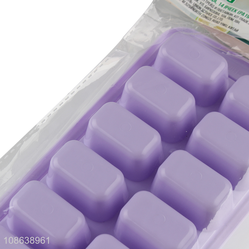 Popular products plastic household ice mould with 14 grids