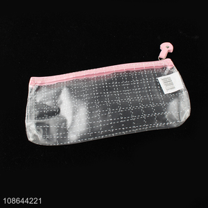 Wholesale clear waterproof pvc cosmetic bag makeup pouch toiletry bag