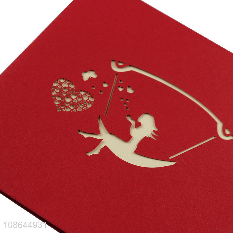 Top sale 3d creative wedding invitation card greeting card