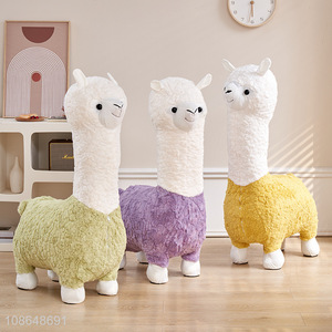 Top sale alpaca animal seat living room stools for home furniture