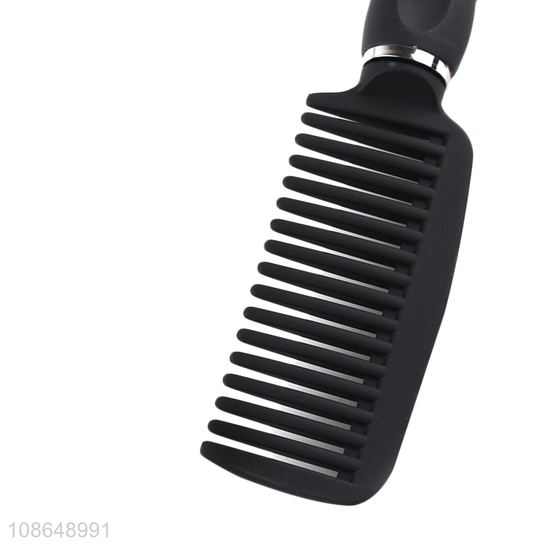 Good quality wide tooth plastic comb hairdressing hair brush