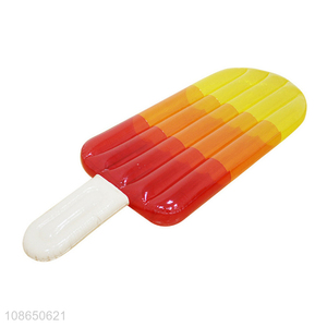 Hot selling popsicle shaoped inflatable pvc pool raft lounge pool floaties