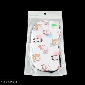 Online wholesale cartoon printed sleeping eye mask blindfold