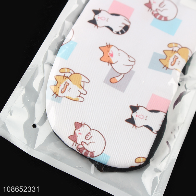 Online wholesale cartoon printed sleeping eye mask blindfold