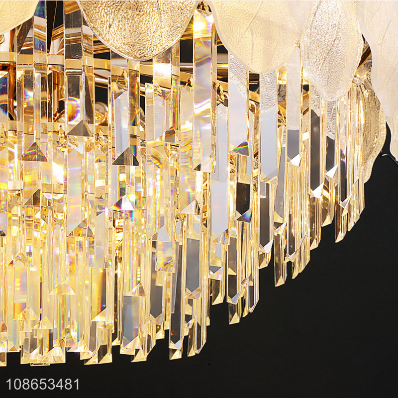 Good quality glass chandelier pendant ceiling light for bedroom entryway