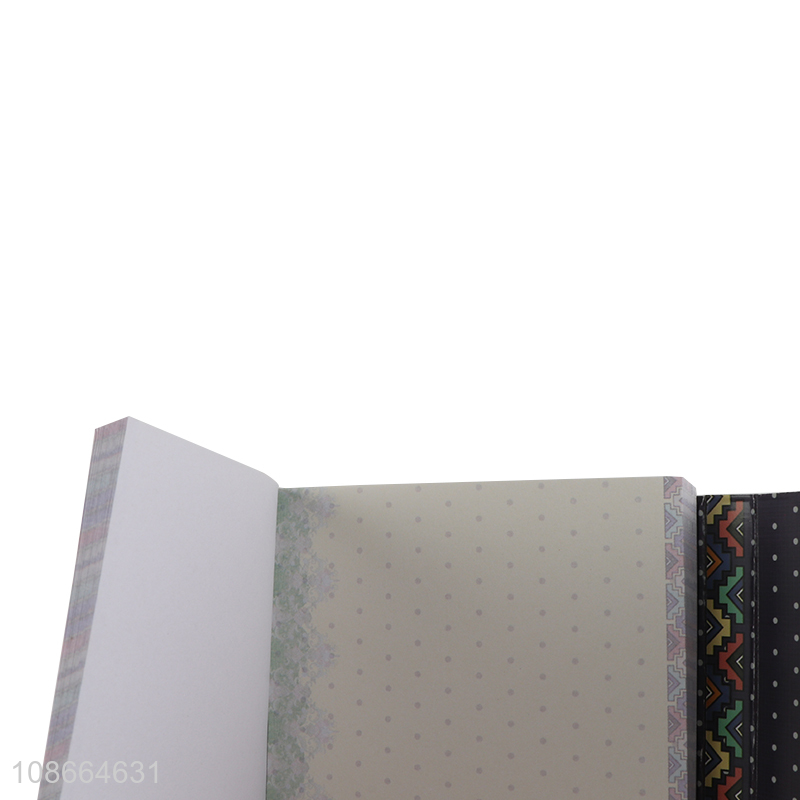 Yiwu market flower pattern hardcover notebook diary book for sale