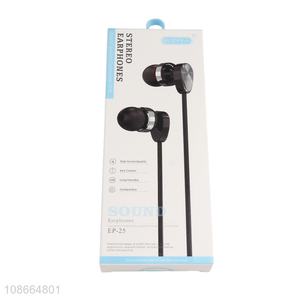 Wholesale 130cm stereo earphones high sound quality in-ear headphones