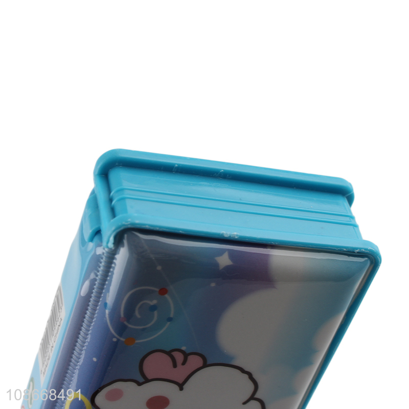 Top selling cartoon students stationery pencil box for school