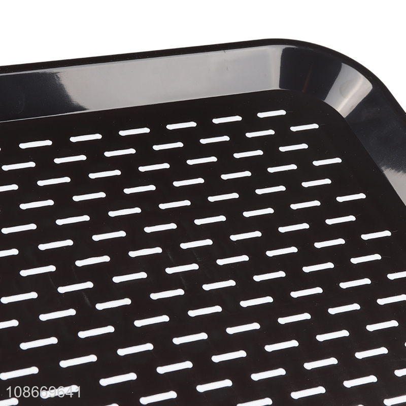 Hot selling rectangle anti-slip unbreakable restaurant food serving trays