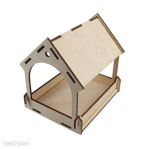 Hot selling outdoor hanging birdhouse wooden bird cage wholesale