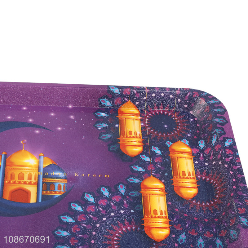 Wholesale printed plastic serving tray fruit serving platter