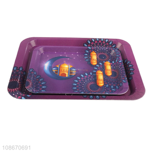 Wholesale printed plastic serving tray fruit serving platter