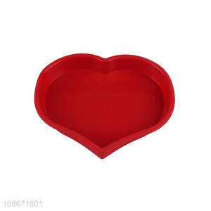 Hot products heart shape silicone cake mould cake baking pan for home