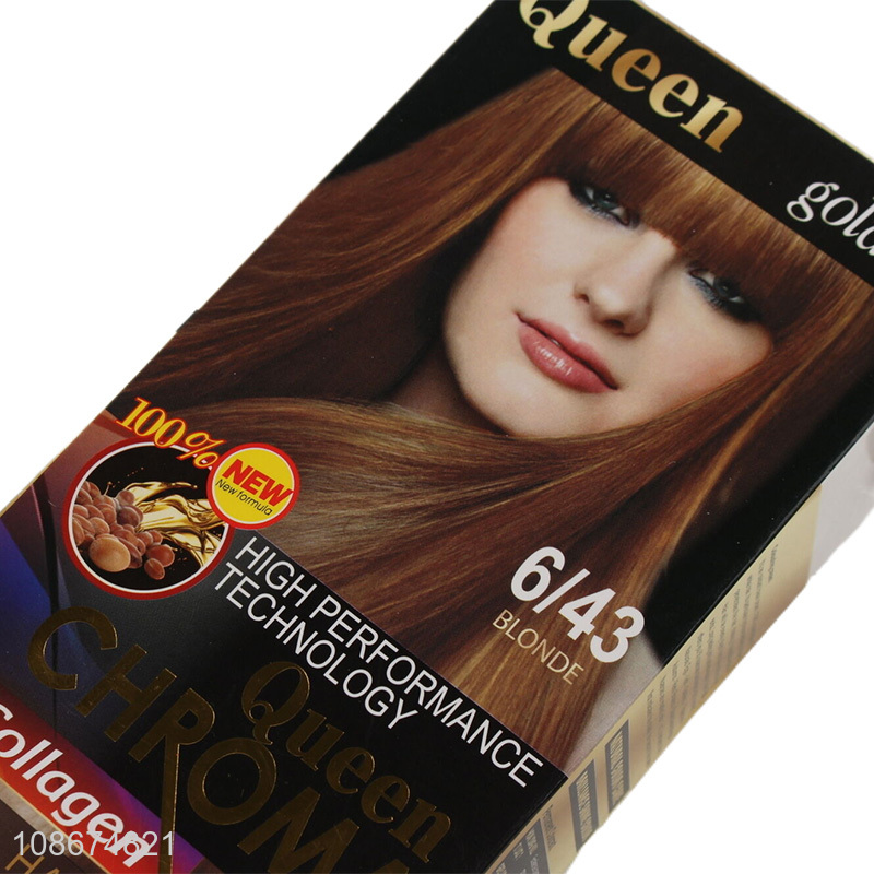 Hot selling permanent blonde hair dye hair colorant for women girls