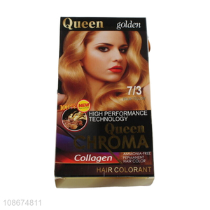 Wholesale permanent palm yellow hair dye hair colorant for women