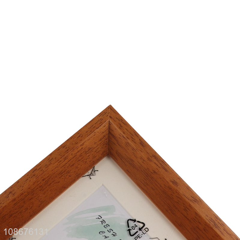 Good Price 6 Inch Rustic Wood Grain MDF Display Picture Frame