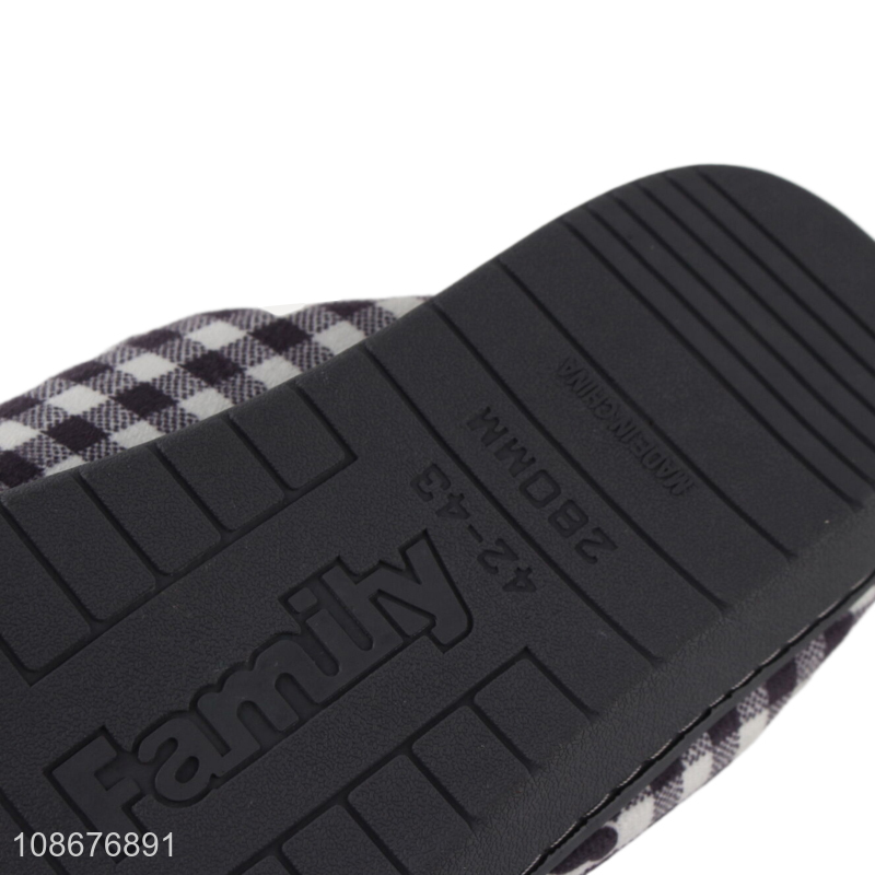 Wholesale men's house slippers winter warm cozy slippers for bedroom