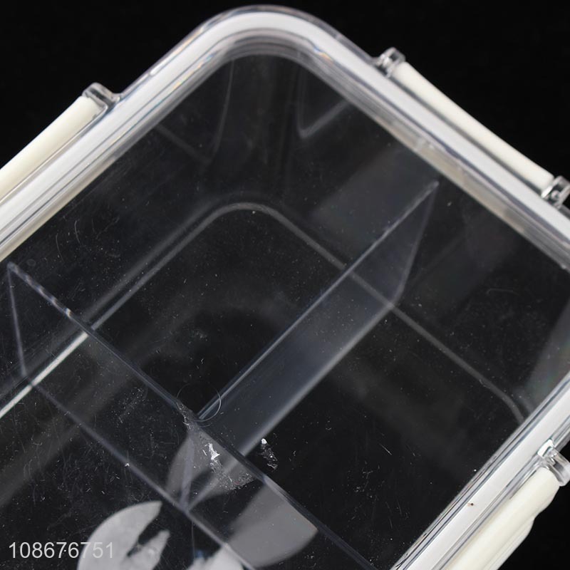 Wholesale 1050ml 2-compartment food grade plastic freezer storage container