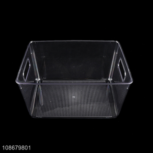 Factory price clear plastic kitchen food storage box refrigerator box