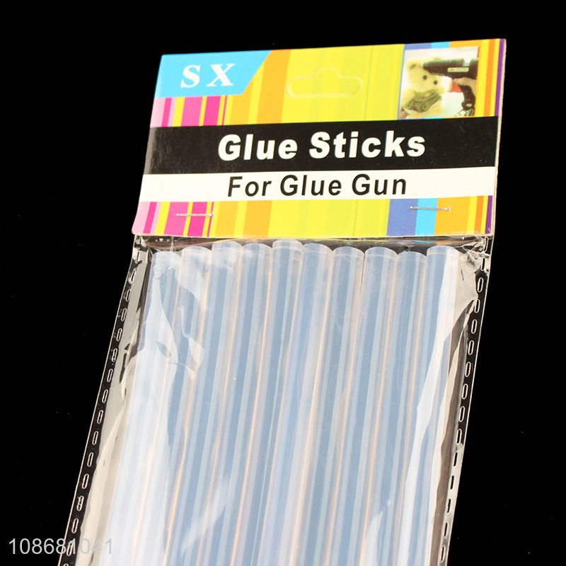 Yiwu factory 10pcs transparent mini glue sticks for glue gun