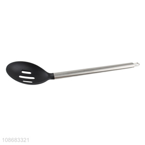 Wholesale non-stick heat resistant slotted cooking spoon basting spoon