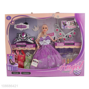 Popular products kids girls beauty doll set princess doll set