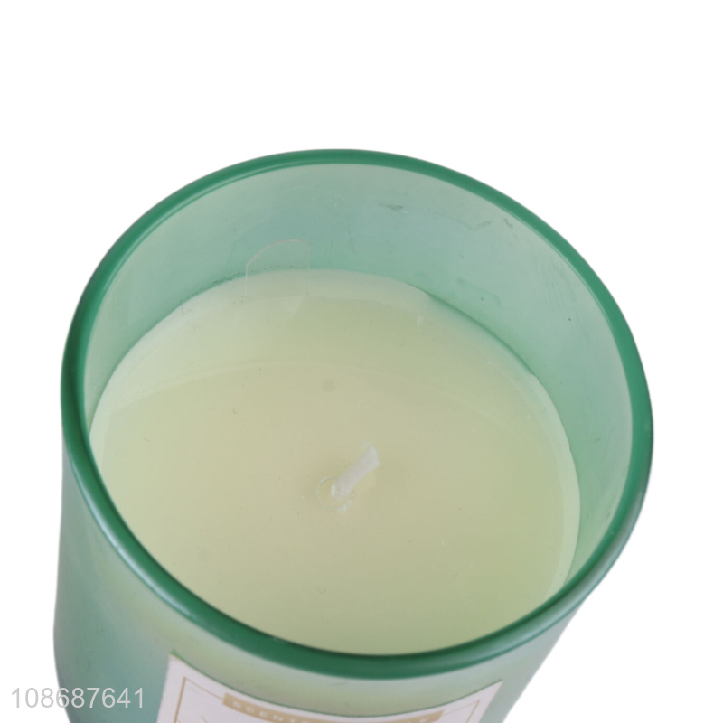 Factory price home decoration glass jar scented candle cup candle for sale