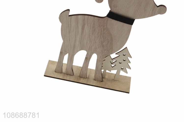 New product wooden table ornaments Christmas reindeer desktop decoration