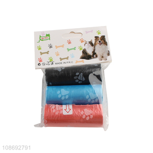 Yiwu market portable thickened pet garbage bag trash bag for sale