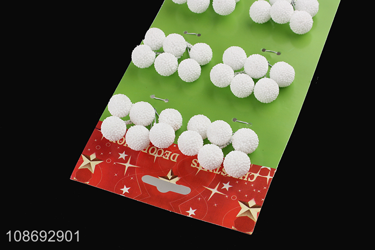 Good selling white berries christmas decoration picks wholesale