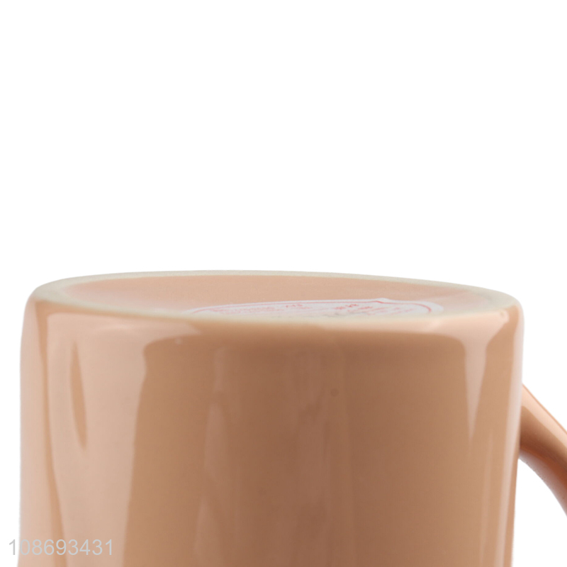 New product glossy embossed ceramic mug coffee cup water cup