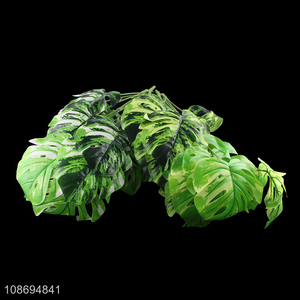 Good selling natural plastic artificial green leaf plants simulation plants wholesale