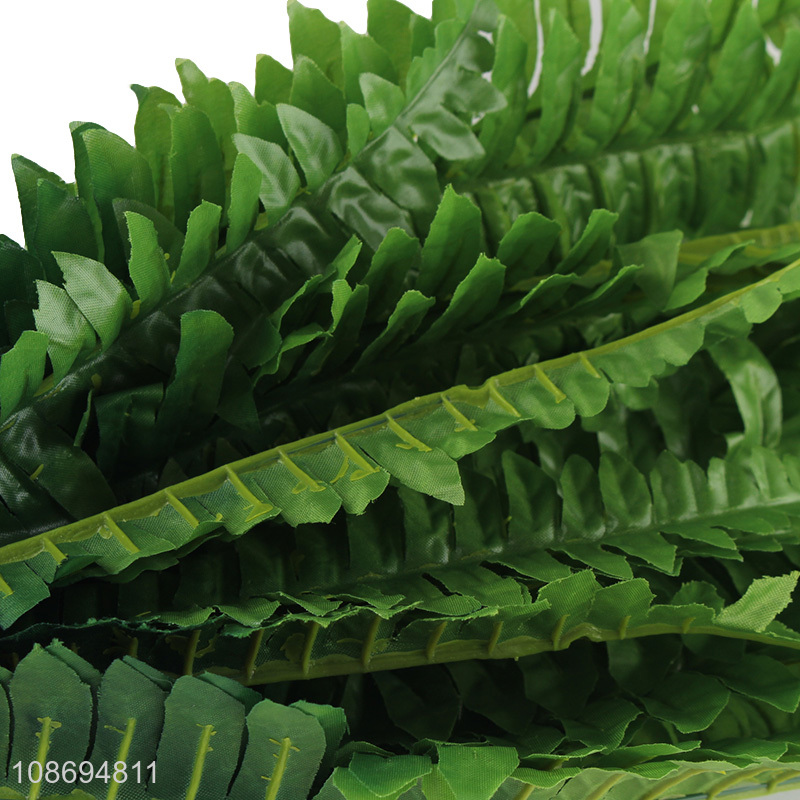 Best sale natural plants indoor artificial boston fern leaf wholesale