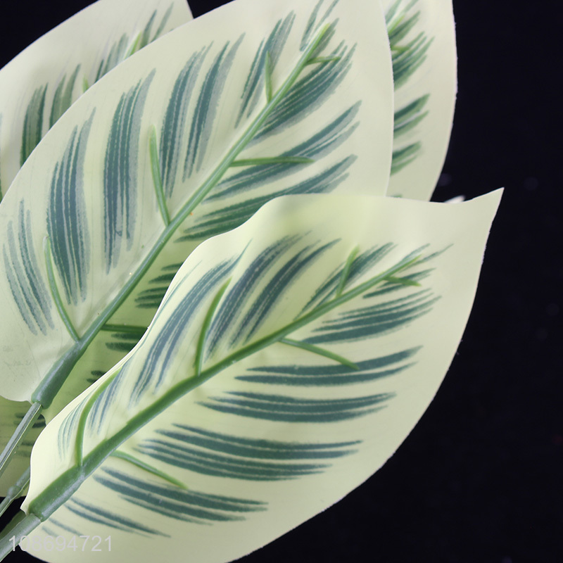 Wholesale from china plastic natural fake leaves artificial plants for garden decoration