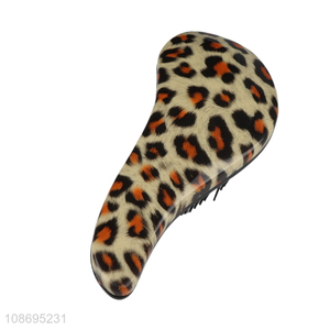 Hot selling anti-static leopard print scalp massage comb for women girls