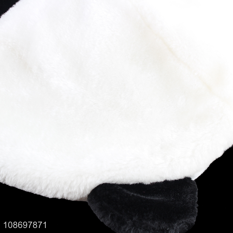 China supplier cartoon winter hats dancing panda cap earmuffs hat for sale